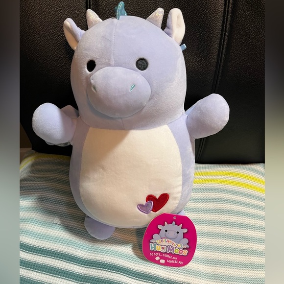 Squishmallows Other - Cazden dragon purple blue hugmee 12’ rare Squishmallow Bnwt hug mee